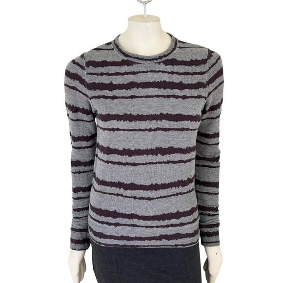 NEW A.L.C. Conlo Frequency Stripe Crewneck Sweatshirt SZ 2 - Picture 3 of 12